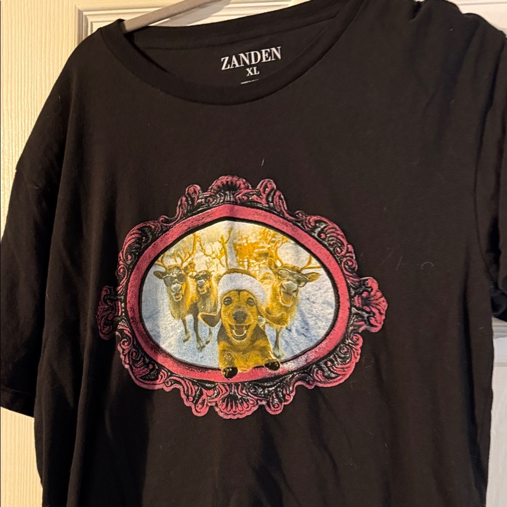 Black Graphic Short Sleeve Tee
